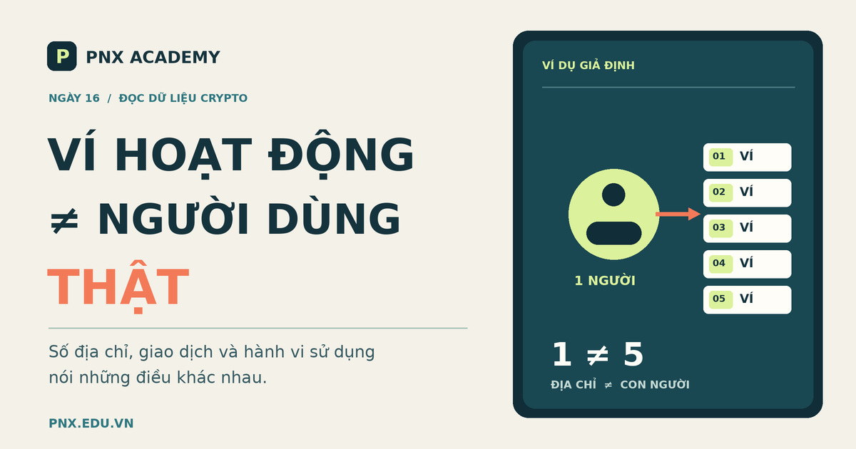 Ví hoạt động có phải người dùng thật?